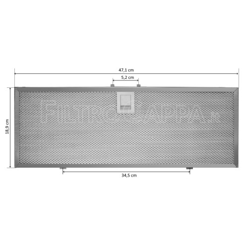 3 PZ Filtro Cappa Alluminio Metallico 253 x 300 x 8 mm Antigrasso Faber  Universale Franke