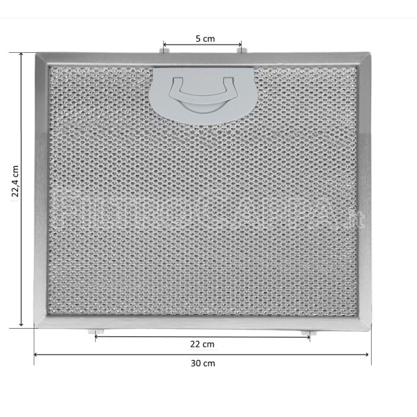 FILTRO METALLICO 30 X 22,4 CM AIRONE ACFMAA9X30X22MC000