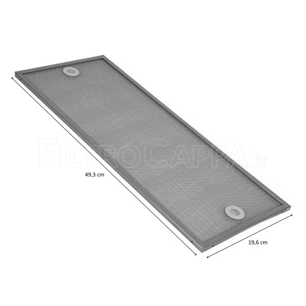 Filtro Metallico 39,6 X 19,6 Cm per Cappa Electrolux Best 50285517004