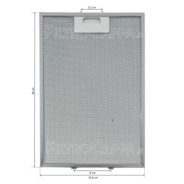 Metallfilter 25,6 x 38 cm für Dunstabzugshaube Elica Krea Morgan GF038B