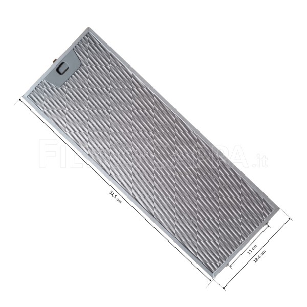 Metal Filter 51.5 x 18.6 cm for Faber Franke Electrolux Cooker Hood FKA93