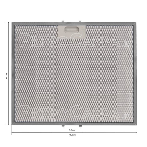 Metallfilter 31,2 x 40,1 cm für Elica ETNA Dunstabzugshaube 10801290151