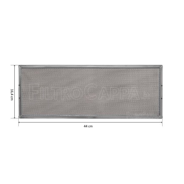 Filtro Metallico 44 x 16,4 cm per Cappa Elica 154G 1010ER1