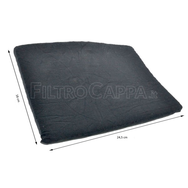 Charcoal filter Long Life 18 x 24,5 cm mod 23 for Elica Cooker Hood F00261/1