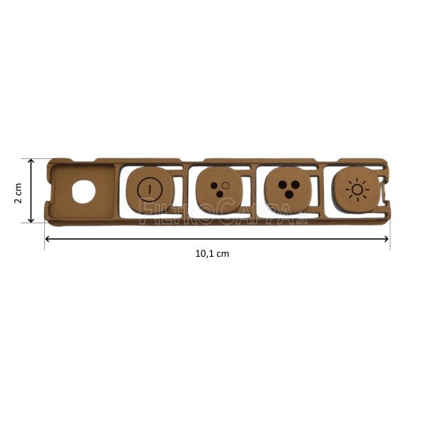 Bottons Kit for keyboard Faber RAY Cooker Hood 133.0631.209