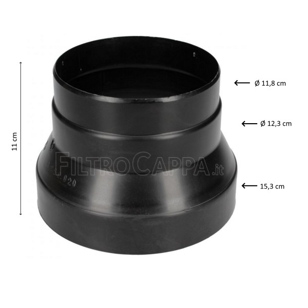 JUNCTION REDUCTION FROM 15 TO 12,5 TO 12 CM DIAMETER ELICA 3010EH