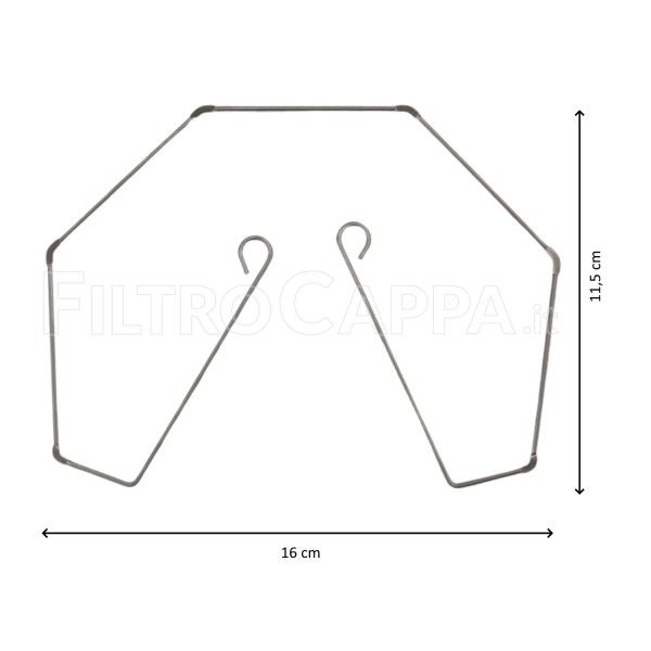 Filter holder underwire for VMC Vortice Vort HRW 20 40 5.700.011.046