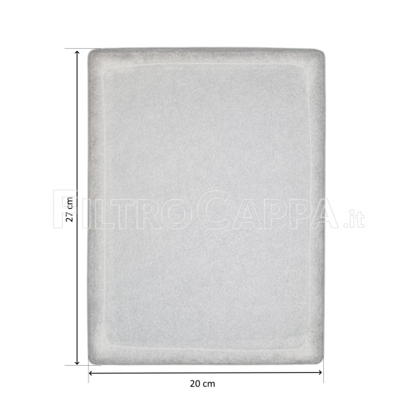 Filter 20 x 27 cm for Vortice VORT HR 200 heat recuperator 12116 1.186.047.007