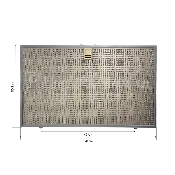 Filtro metallico alluminio 50 x 30,5 cm per cappa IKEA ELICA GRI0127034A