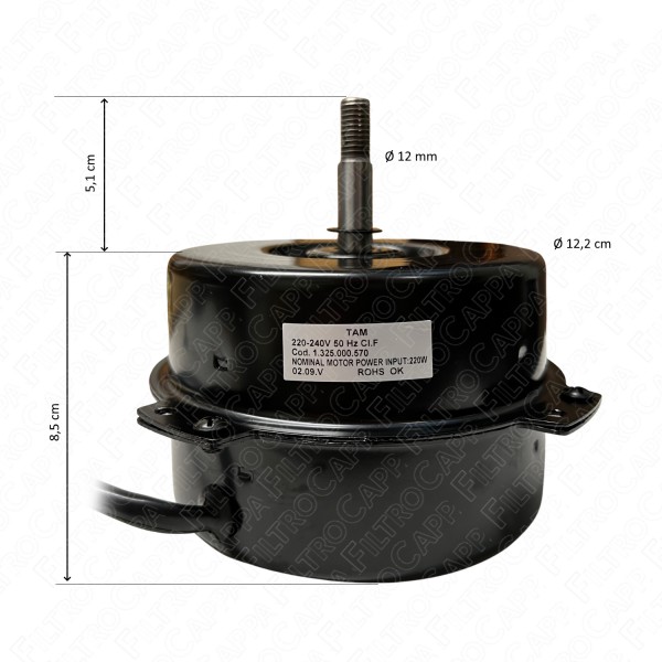 2 Gang Lagermotor für Vortice LINEO CA 250 1.325.000.570