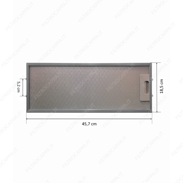 Aluminum Metal Filter 18.5 x 45.7 cm for Cooker Hood Elica GRI0025433A