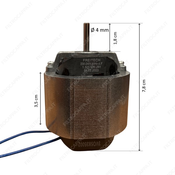 Motor for Wall Mounted Extractor Vortice M150 1.325.000.291