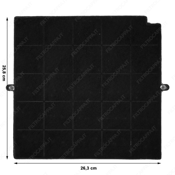 Charcoal Filter 25,8 x 26,3 cm for Airforce Cooker Hood AFCFCAF16CS