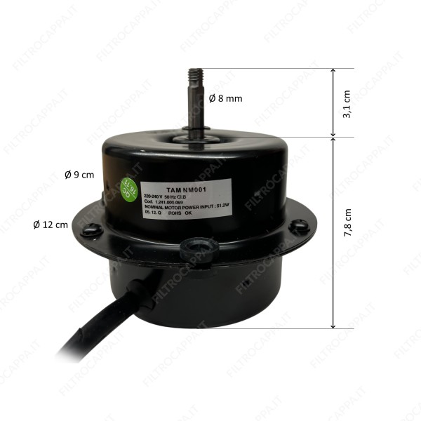 Motor for Vortice Extractor Fan 1.241.000.099