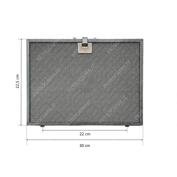 Aluminium-Metallfilter 30 x 22,5 cm für Dunstabzugshaube Airone ACFMAA9X30X22MP0000