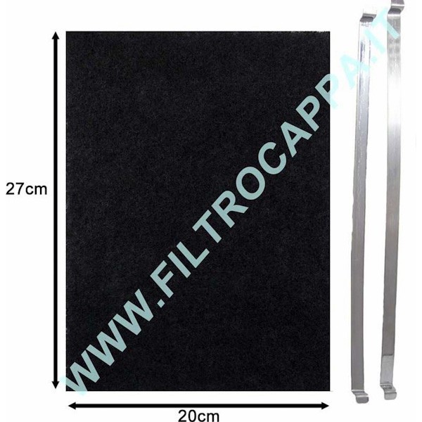Charcoal Filter in Polyester 20 X 27 X 1 cm for AIRONE Cooker Hood ACFCRETT28X20X1002