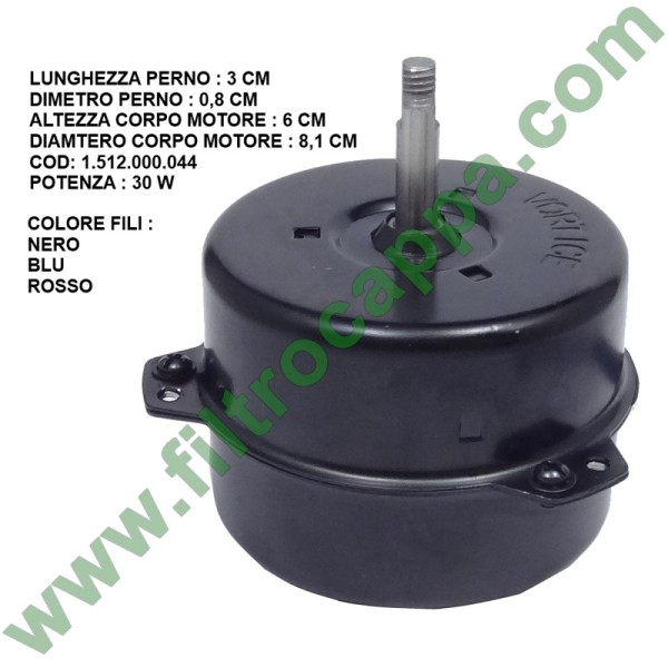 Motore per Vortice 230/9" Ari 220 Volt 30 W 1.512.000.044