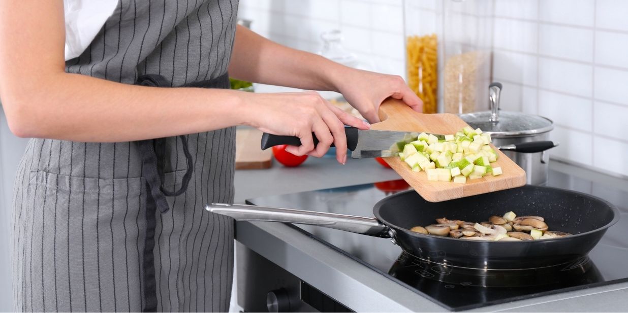 Cooking with induction Cooktop